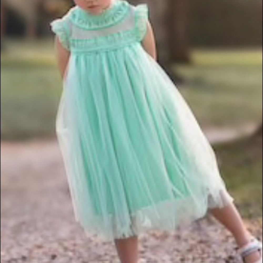 Trish Scully ALLESSANDRA Dress Mint Green 4T